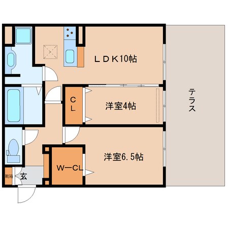 奈良駅 徒歩7分 1階の物件間取画像